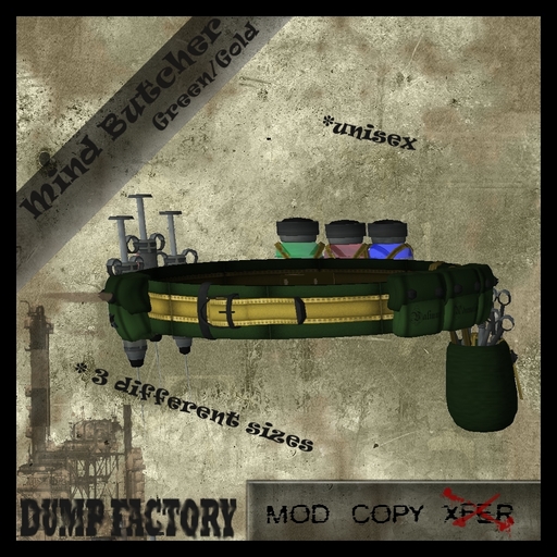 DF Mind Butcher Green/Gold by "DUMP FACTORY"
