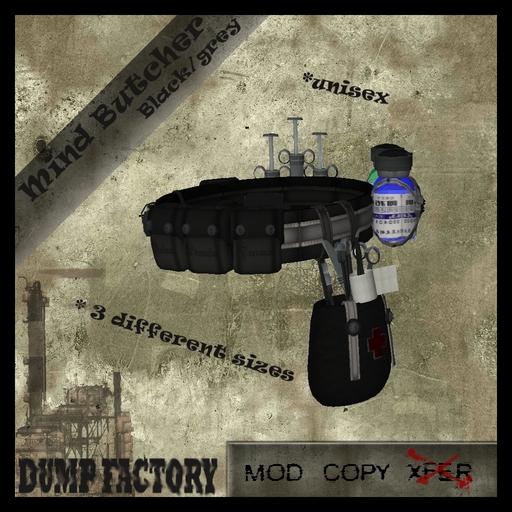 DF Mind Butcher Black/Grey by"DUMP FACTORY"