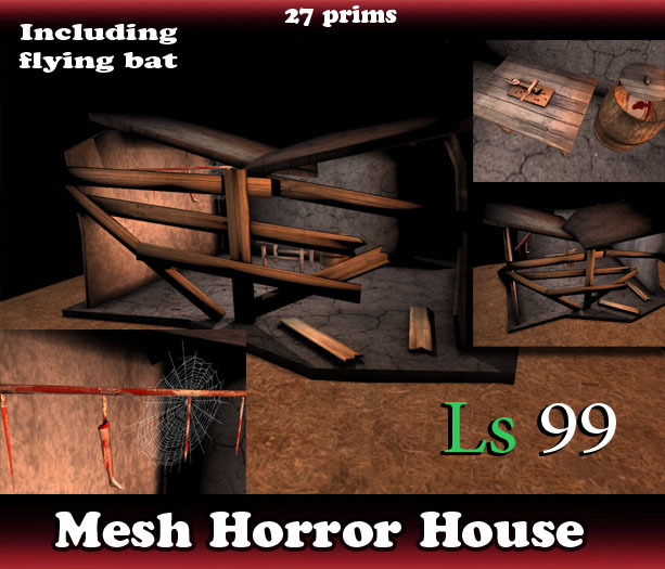 Mesh Horror House 27 prims only!