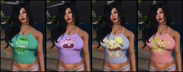 GMDesigns Mesh Ladies Halter Crop Demo