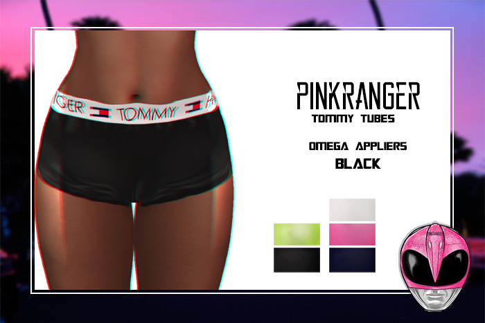 #PINKRANGER!//:: TOMMY SHORT$$ (Black)