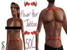 Flower Hour Torso Tattoo