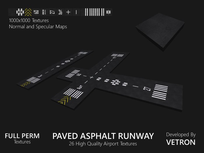[Vetron] Paved Asphalt Runway