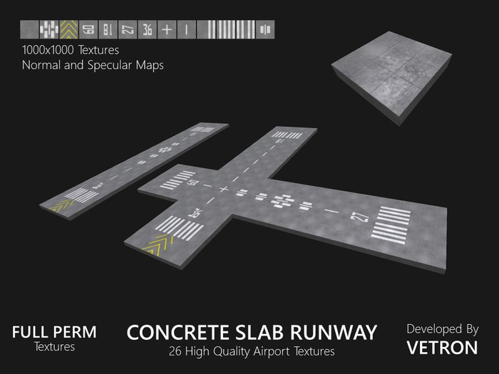 [Vetron] Concrete Slab Runway