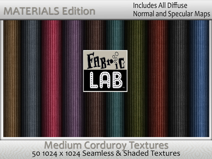 Second Life Marketplace - Materials Edition - Fabric Lab Medium Fabric ...