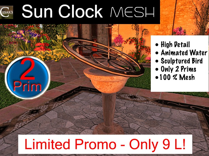 Cesar's Sun Clock Mesh *PROMO*