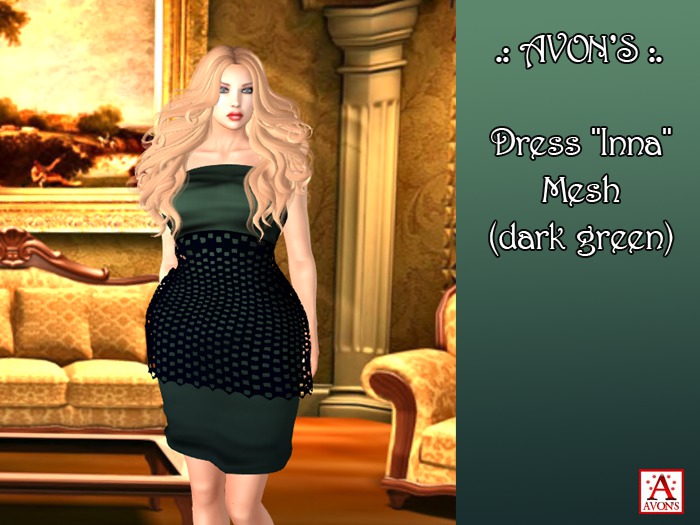 .: AVON'S :. Dress "Inna" Mesh (dark green)