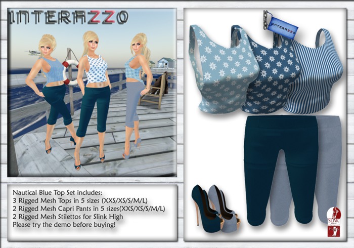 INTERAZZO Nautical Blue Top Set DEMO