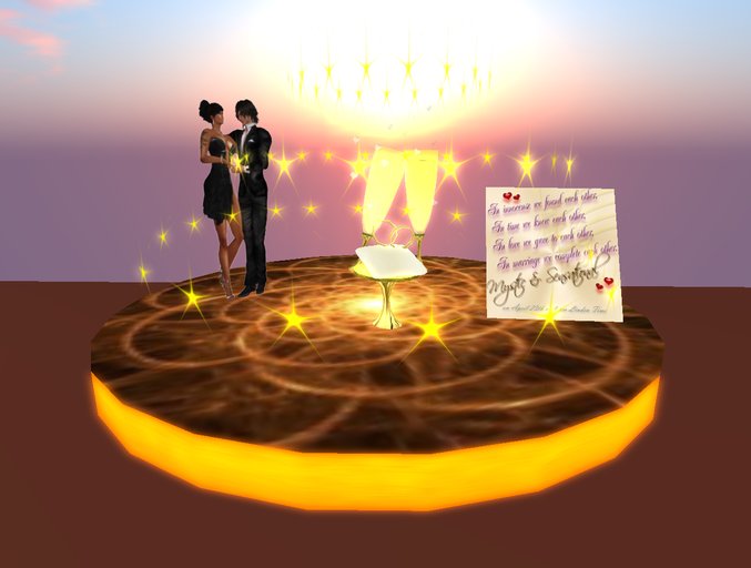 Wedding Invitation Gold Stars