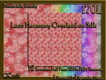 Lace Harmony Over Silk Fabric Seamless Textures Materials Ready Full Perms 1024x1024