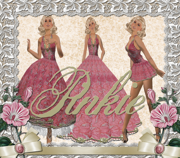 Shabby Chic Pinkie Cocktail Ballgown Mini Combo Flexi Dress