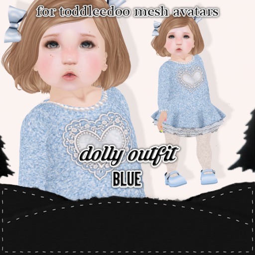 Winter Ravens : Dolly : Blue