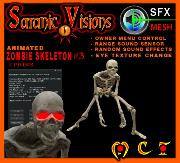 Animated Zombie Skeleton # 3