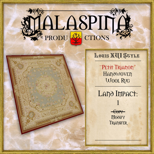 "Petit Trianon" Handwoven Wool Rug