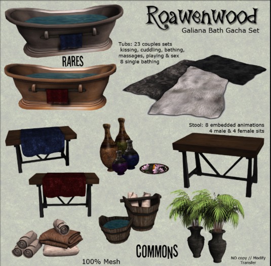 {RW} Galiana Bath Set - Blue Draped Table