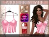 sd applier boho flirt top pink