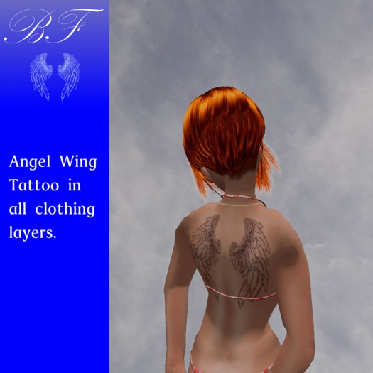 BF Angel Wing tattoo (boxed)