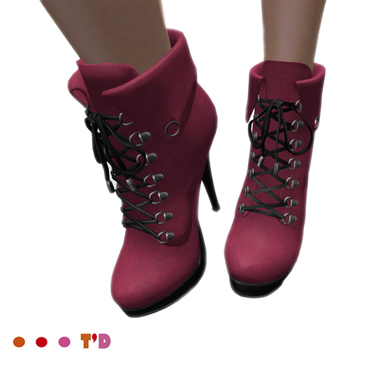 TD Cuir BOOTS PINK