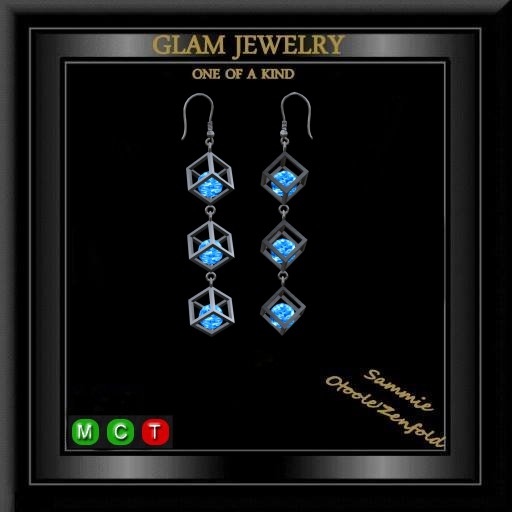 Zircon Box Earrings