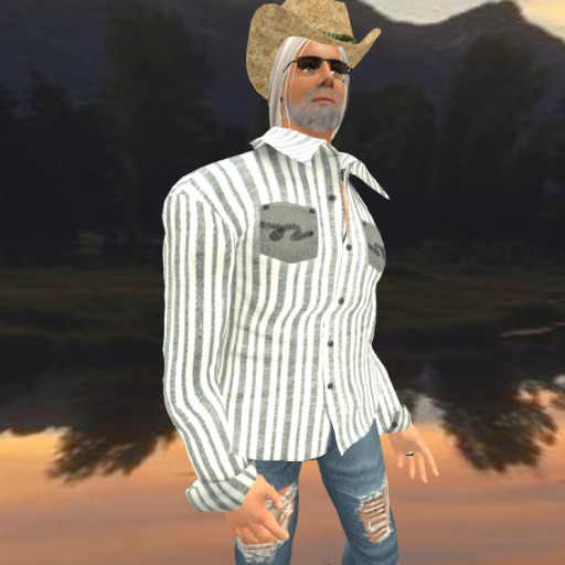 S/B Western Shirt Charcoal Stripe