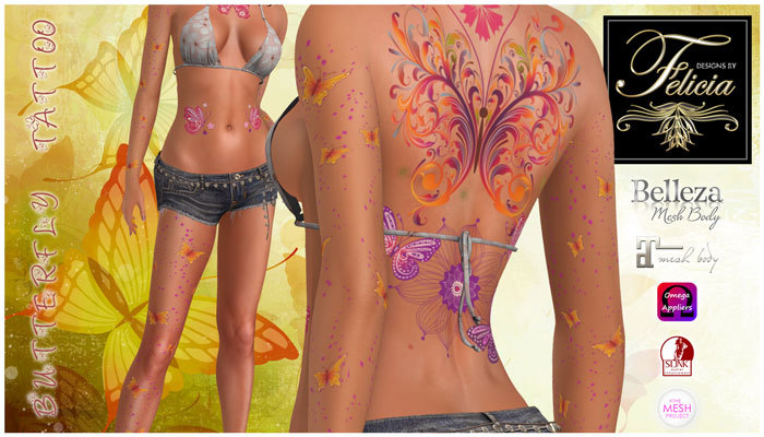 Designs by Felicia - Butterfly Tattoo