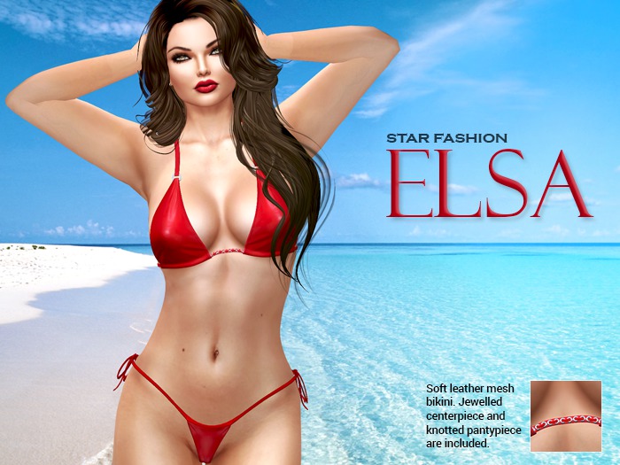 StarFashion Mesh Bikini Elsa Red