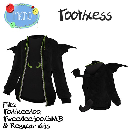 Mikanto - Toothless Hoodie *Boxed*