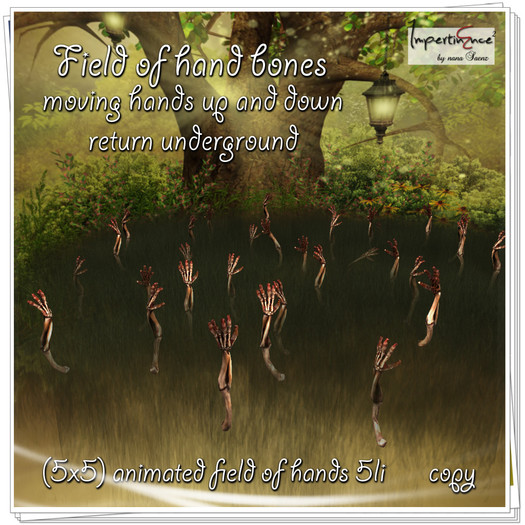 Fields of hand bones
