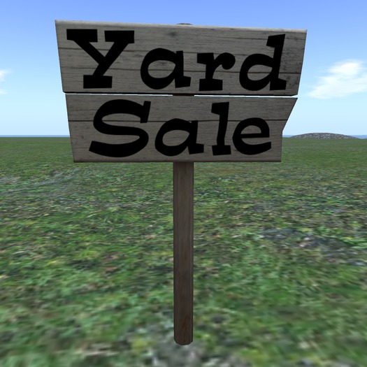 Yard Sale Sign - Mesh [copy/mod]