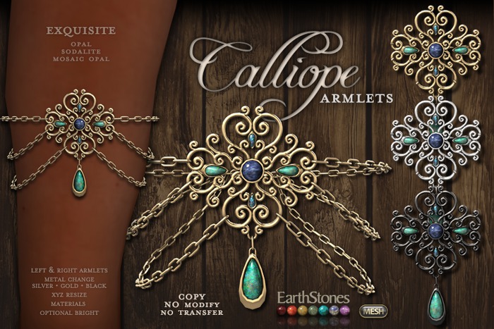 EarthStones Calliope Armlets - Exquisite (wear)