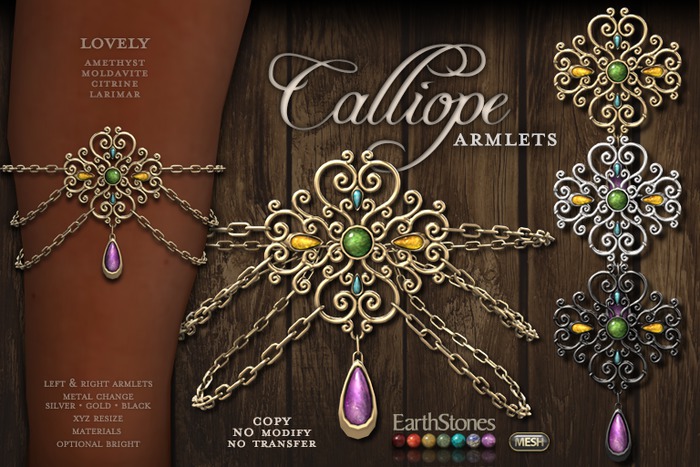 EarthStones Calliope Armlets - Lovely