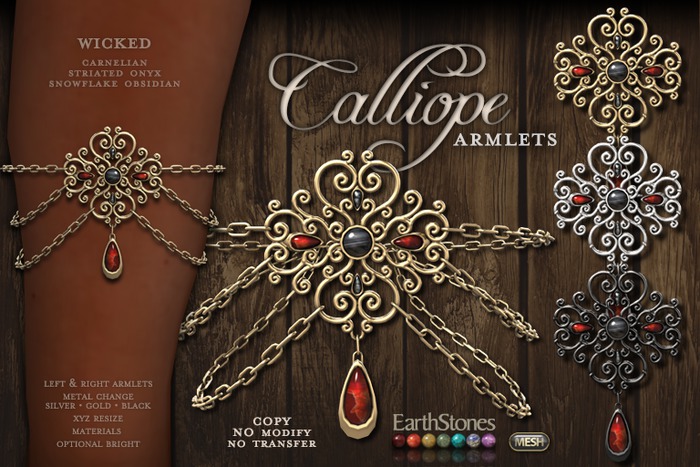 EarthStones Calliope Armlets - Wicked