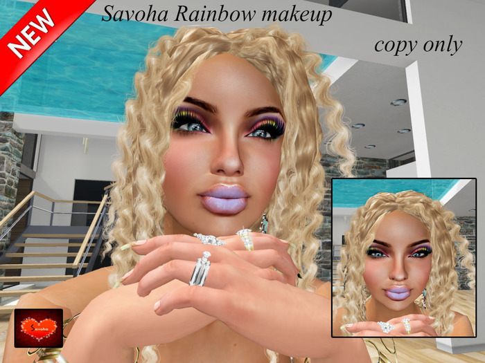 savoha rainbow makeup