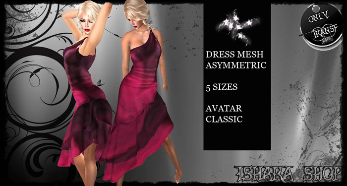 DRESS MESH ASYMMETRIC2