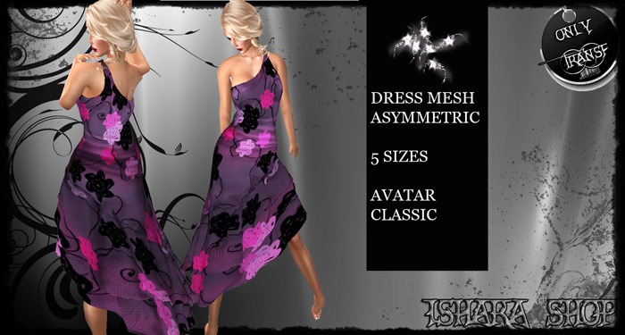 DRESS MESH ASYMMETRIC3
