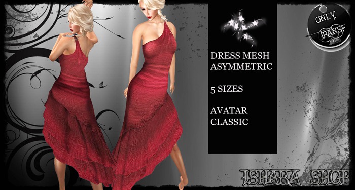DRESS MESH ASYMMETRIC5