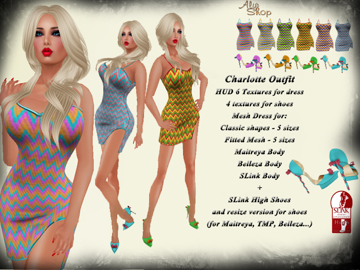 (WEAR) *Aly's Shop* Charlotte Outfit + SLink High Shoes