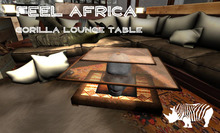 FEEL AFRICA - Gorilla Lounge Table - SAFARI - TROPHY - AFRICA
