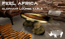 FEEL AFRICA - Elephant Lounge Table - SAFARI - TROPHY - AFRICA