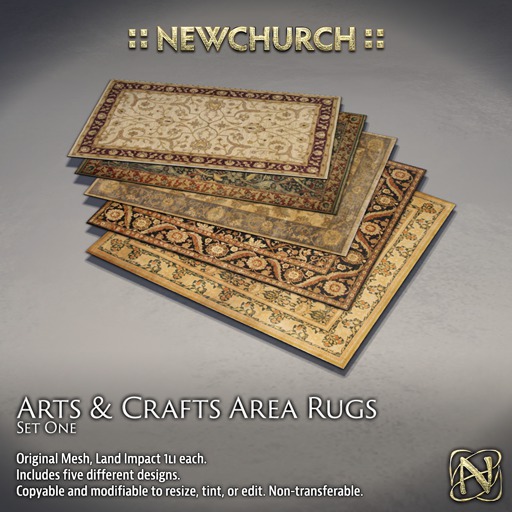 :: N :: Arts & Crafts Area Rugs, Set One