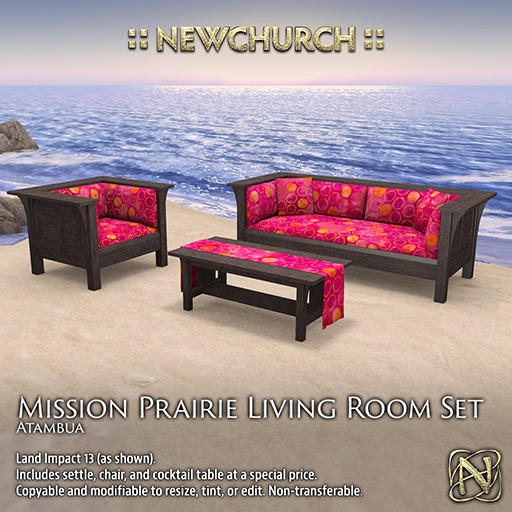 :: N :: Mission Prairie Living Room Set, Atambua