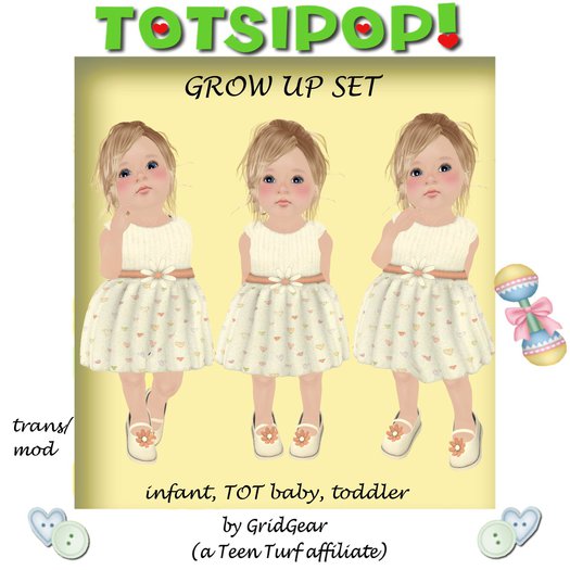 TOTSIPOP! Set Of Three Hearts Dress