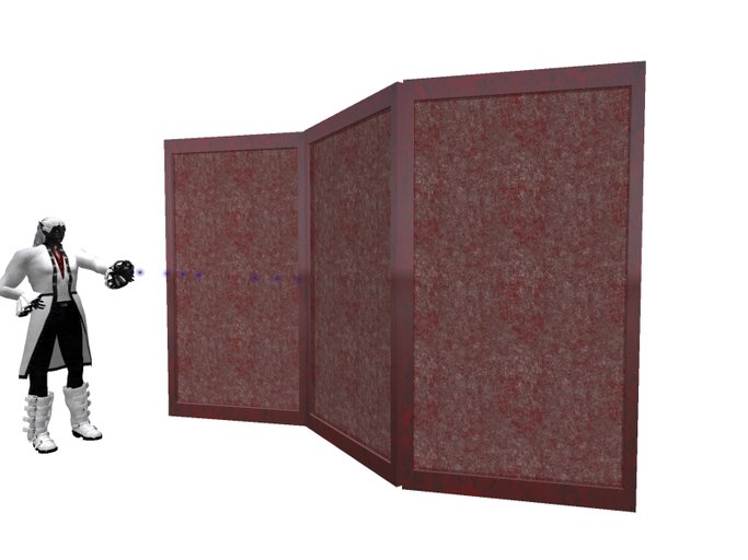 Danger's Red Metal Translucent Privacy Screen [Boxed]