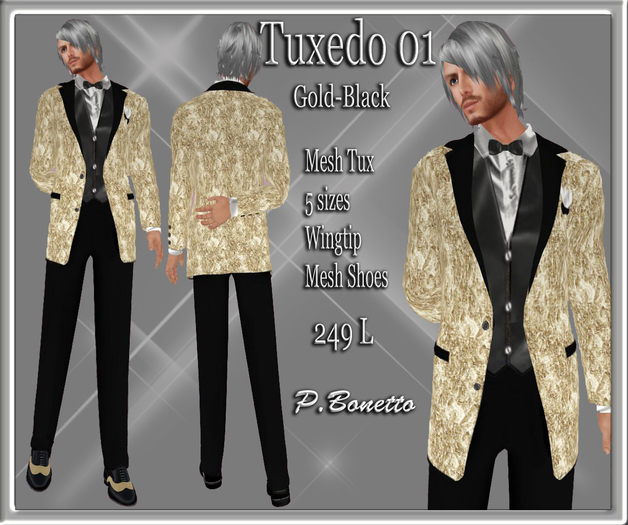 TUXEDO 01 GOLD-BLACK