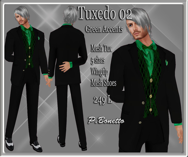 TUXEDO 02 GREEN ACCENTS