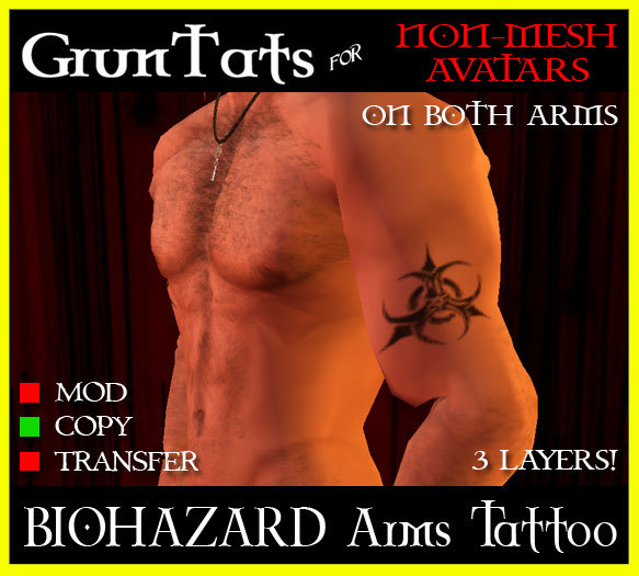 GrunTats Biohazard Upper Arms Tattoo