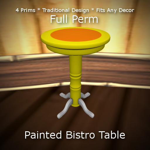 Bistro Table Painted