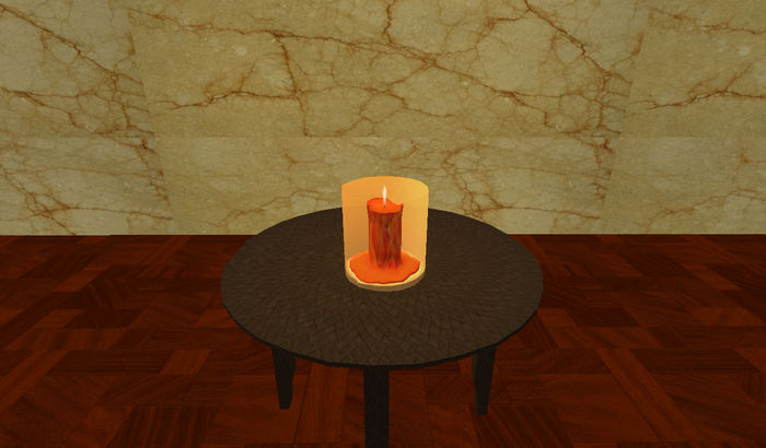 Candle in glass Round Tulips