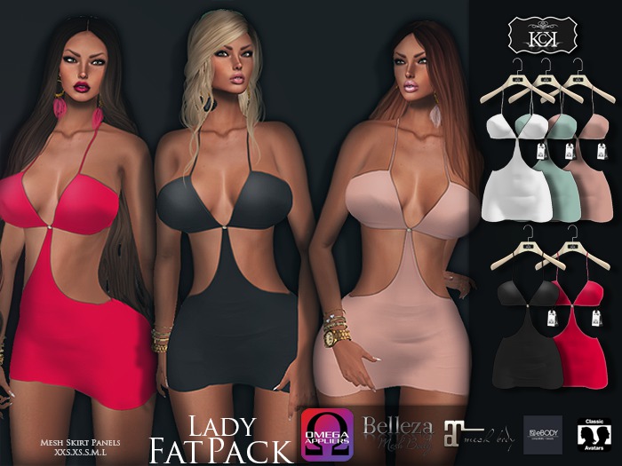 :::KC::: Lady Dress FATPACK
