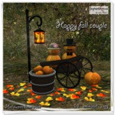 Halloween decor - happy Fall couple
